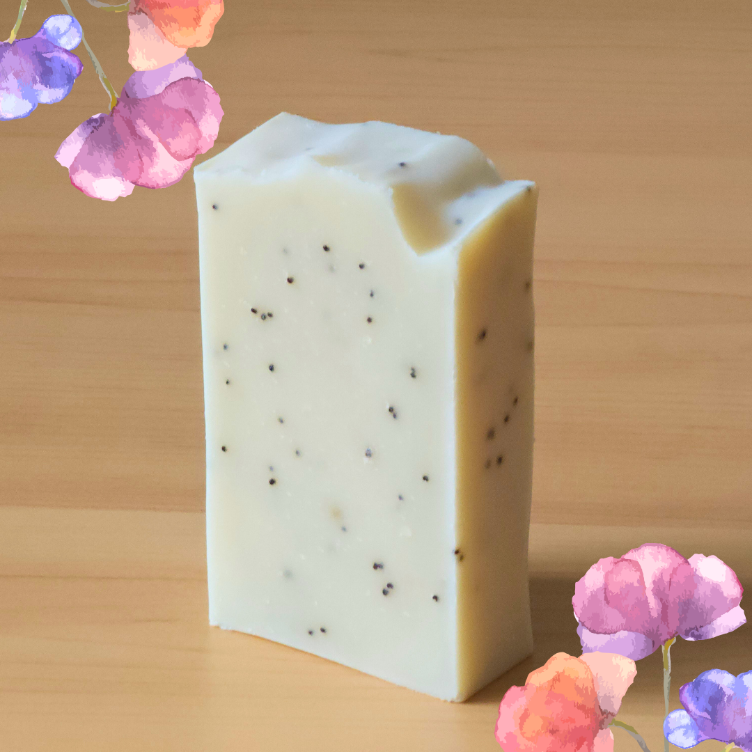 Poppy Seed Bar Soap | Handmade Shea Butter Soap