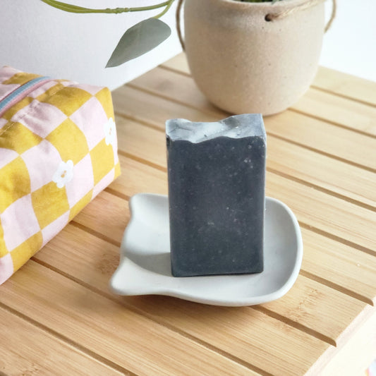 activated charcoal | Handmade Shea Butter Soap| "Cheeky Charcoal"
